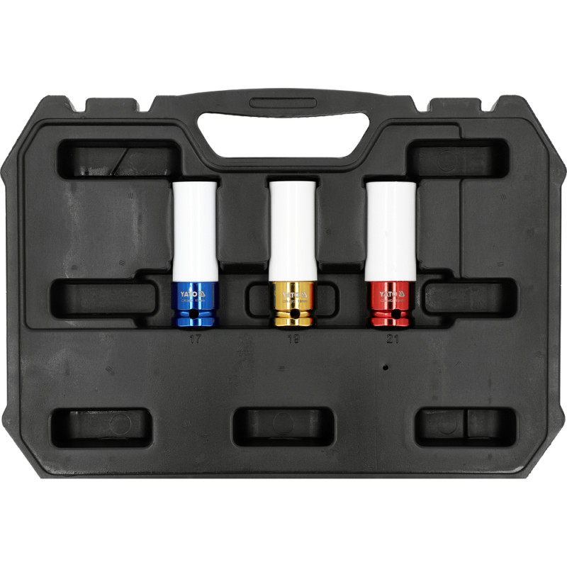 YT-10566 YATO Set 18 chei tubulare de impact 1/2", CrMo