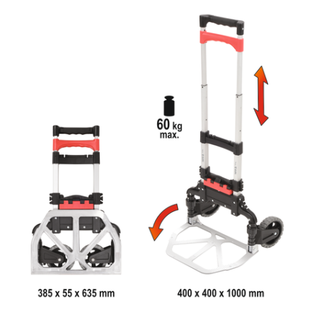 YT-37410 YATO Carucior pliabil, capacitate de incarcare 60 kg