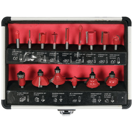 YT-68007 YATO Set freze pentru lemn, 15 piese