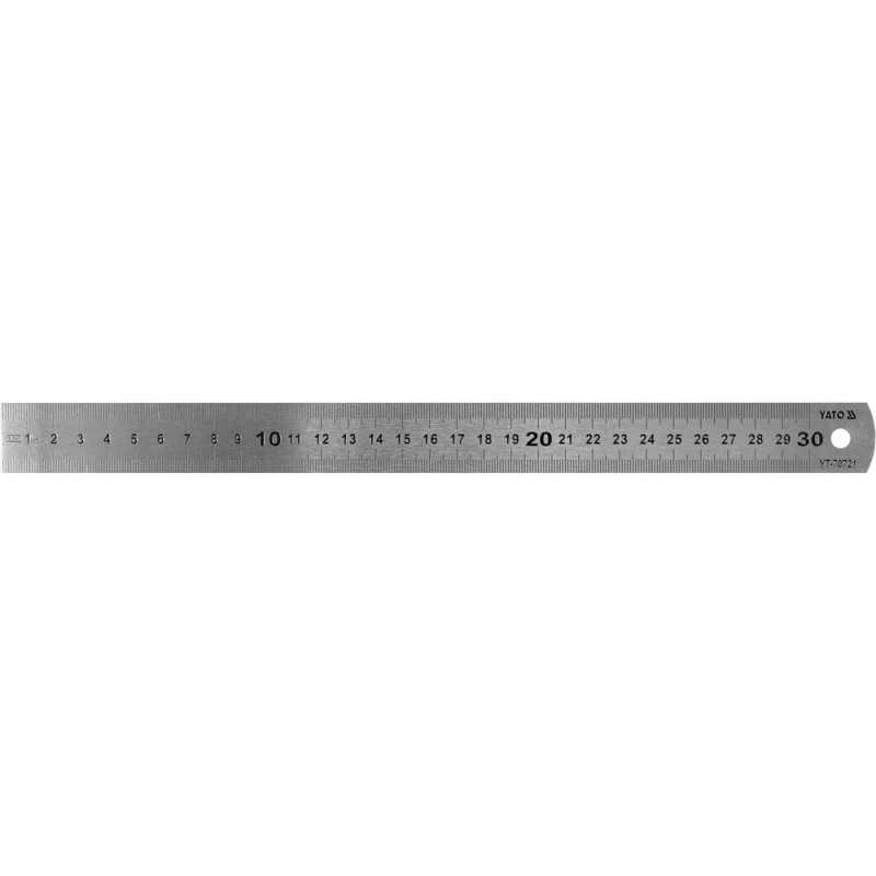 YT-70721 YATO Rigla otel inoxidabil, lungime 300 mm