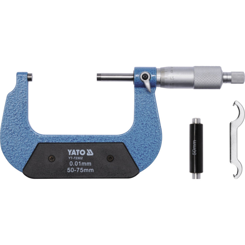 YT-72302 YATO Micrometru 50-75 mm /0.01 mm