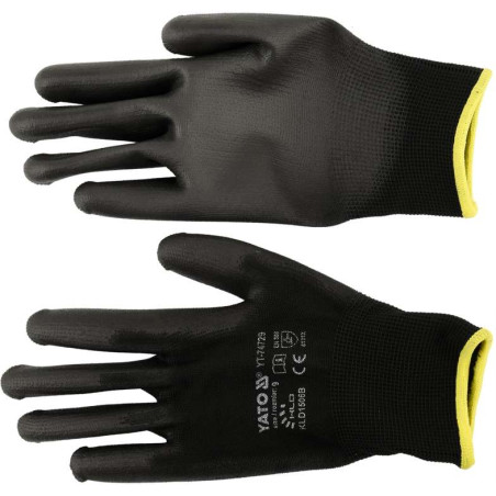 YT-74729 YATO Manusi de protectie din nylon, negre, marimea 9