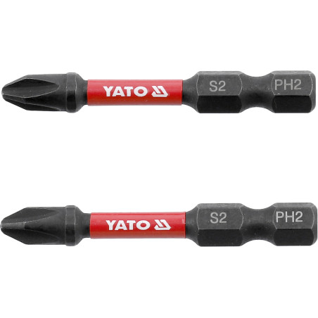 YT-78041 YATO Set 2 biti de impact PH2, 1/4, lungime 50 mm