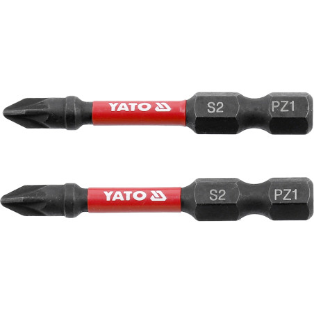 YT-78043 YATO Set 2 biti de impact PZ1, 1/4, lungime 50 mm