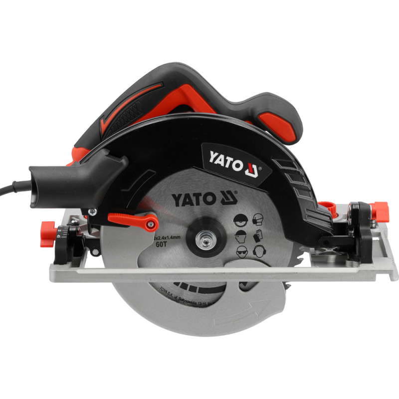 YT-821533 YATO Fierastrau circular de mana, diametru disc 190 mm, putere 1600W
