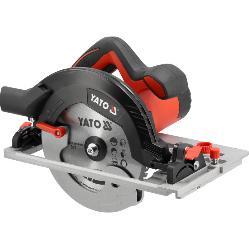 YT-821533 YATO Fierastrau circular de mana, diametru disc 190 mm, putere 1600W