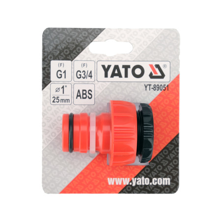 YT-89051 YATO Adaptor robinet/furtun 1"-3/4" debit mare