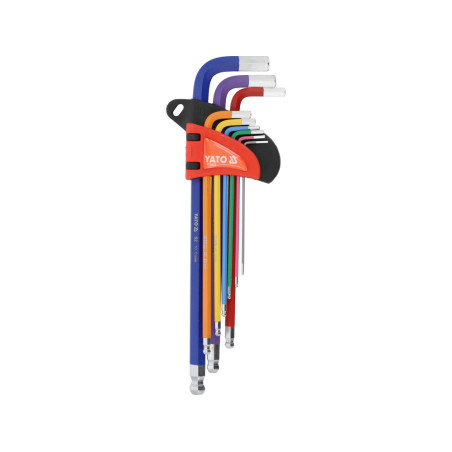 YT-05635 YATO Set chei imbus hexagonali cu bila 1.5 - 10 mm