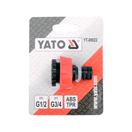 YT-89022 YATO Adaptor robinet/furtun 1/2'' - 3/4''