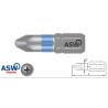U1000013071 ASW Bit hexagonal 1/4"  - Forma C 6.3, PZ1, 25x4.6 mm