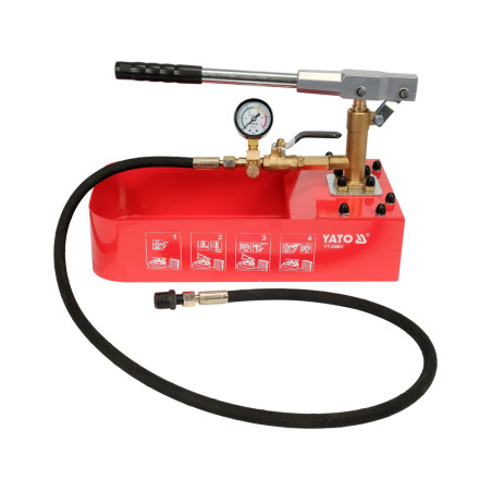 YT-24801 YATO Pompa manuala pentru testare presiune, capacitate rezervor 7 l
