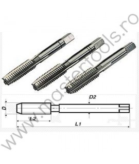 VL.22334 VOLKEL Set 3 tarozi de mana filet Whitworth standard britanic, BSW7/8"x9, HSS-G