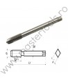 VL.39528 VOLKEL Tarod universal cu filet tip B metric fin HSS-E, Mf 14x1.5