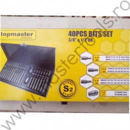 Trusa scule insurubare 1/2 si 3/8 TOPMASTER