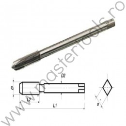 VL.34889 VOLKEL Tarod de masina universal HSSE Co5, forma B, filet normal, metric fin, Mf 48x1.5