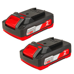 131175 RAIDER Set 2 acumulatori Li-ion R20  20V x 2.0Ah