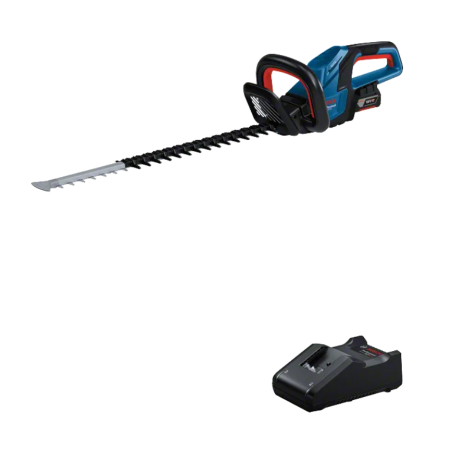 06008C9001 BOSCH PRO GHE 18V-60 Masina de tuns gard viu cu acumulator Li-Ion GBA 18V 4.0Ah, 60 cm
