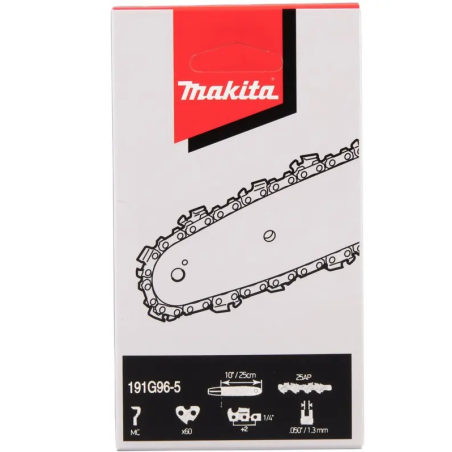 191G96-5 MAKITA Lant de schimb pentru fierastrau, lungime 25 cm, 1.3 mm, 1/4 inch, 60 eclise