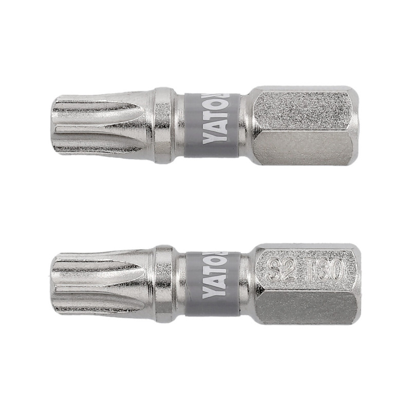 YT-78015 YATO Set 2 biti 1/4, 25 mm T30, Nichel