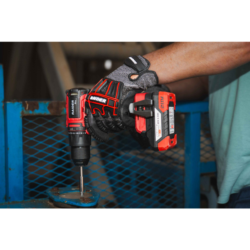 030243 RAIDER RDP-YBD20 Masina de gaurit si insurubat compatibila cu acumulator Li-Ion 20V, 40Nm