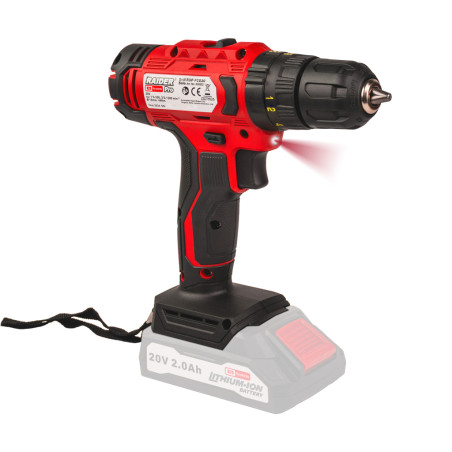 030252 RAIDER RDP-PCD20 Masina de gaurit cu percutie compatibila cu acumulator Li-Ion 20V, 44Nm