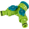 380974 Robinet distribuitor furtun gradina ¾" filet interior si 2x½" plastic Top garden