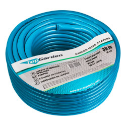 402115 TOPGARDEN Furtun de gradina in 3 straturi, diametru 1/2", 30 m