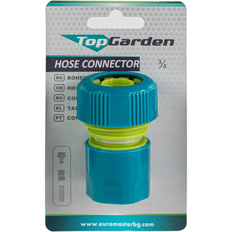 380955 TOPGARDEN Mufa conectoare plastic, prindere 3/4