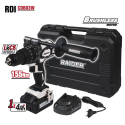011503 RAIDER RDI-CDB03W Masina de gaurit cu percutie cu acumulator Li-Ion 20V, 4.0 Ah, 155Nm