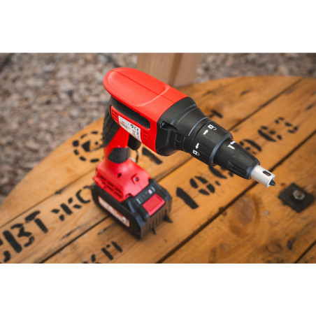 030187 RAIDER RD-BDS20 Surubelnita electrica gips-carton compatibila cu acumulator Li-Ion 20V