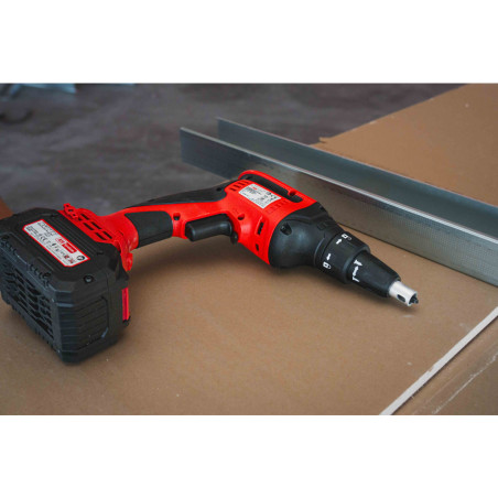 030187 RAIDER RD-BDS20 Surubelnita electrica gips-carton compatibila cu acumulator Li-Ion 20V