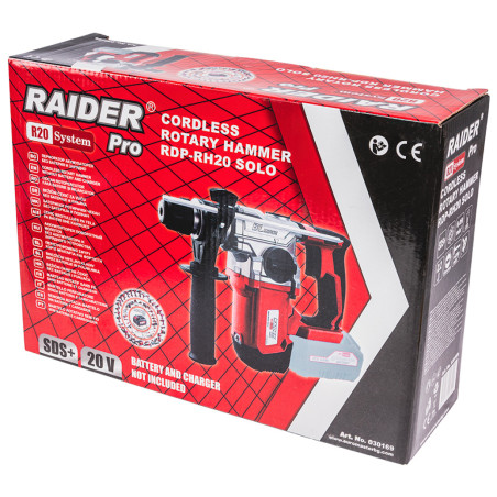 030169 RAIDER RDP-RH20 Ciocan rotopercutor compatibil cu acumulator Li-Ion 20V, SDS+, 2.2J