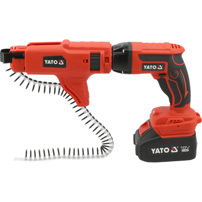 YT-82075 YATO Masina de insurubat pentru rigips Li-Ion 18V, 4.0 Ah