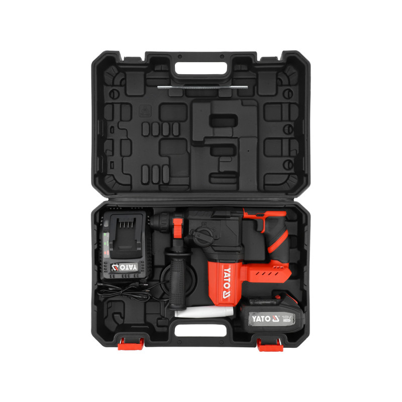 YT-827721 YATO Ciocan rotopercutor cu acumulator Li-Ion 18V, 4.0 Ah, SDS+