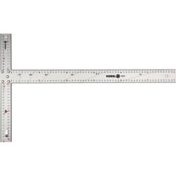18370 VOREL Rigla tip T, aluminiu, Vorel 600x390mm, cu scala milimetrica