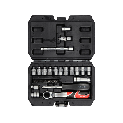 YT-38650 YATO Trusa tubulare spline 1/4", 29 piese