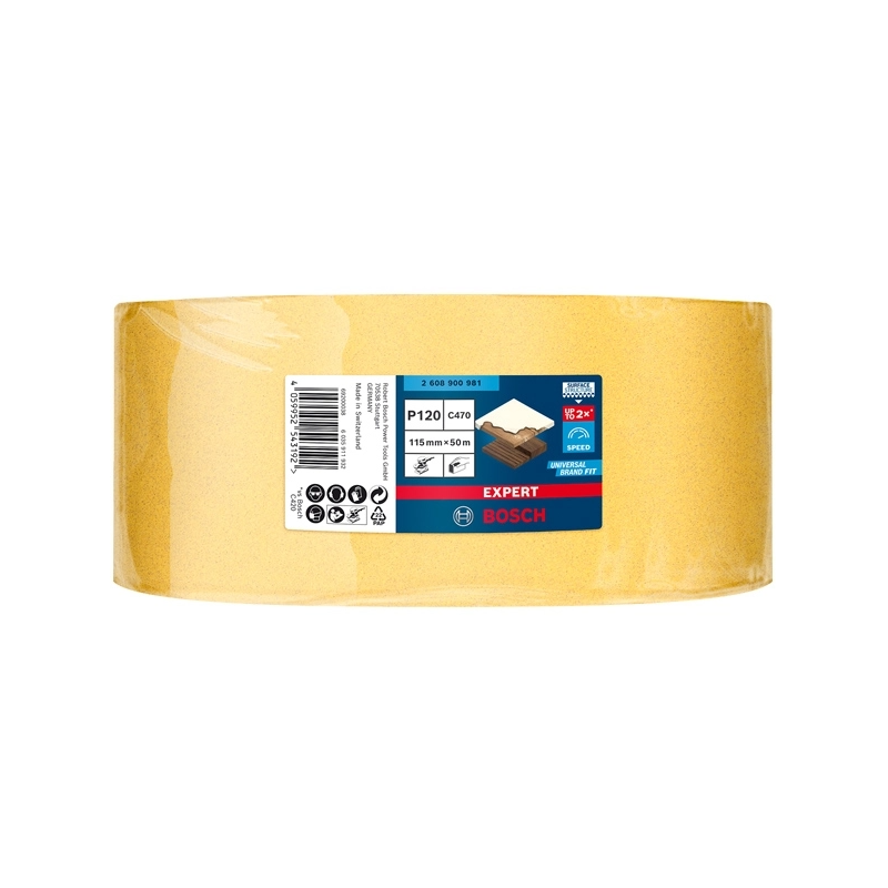 2608900981 BOSCH Rola abraziva, 115 mmx50 m, granulatie 120