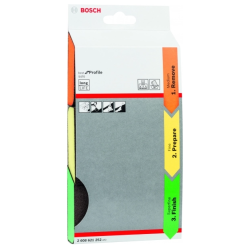 2608621252 BOSCH Set de 3 bureti abrazivi,97x69x26mm, granulatie mixta