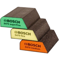 2608621252 BOSCH Set de 3 bureti abrazivi,97x69x26mm, granulatie mixta