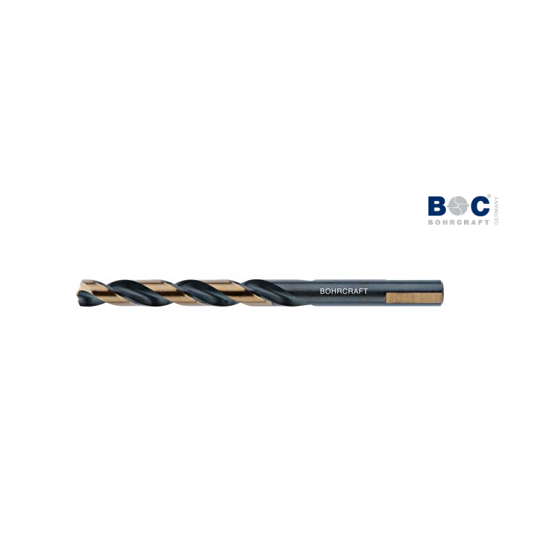 12010300500 BOHRCRAFT Burghiu cilindric scurt, metal DIN 338, rectificat, varf centrare, 5.00 mm