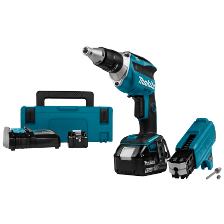 DFS452AJX2 MAKITA Bormasina Li-Ion 18 V, 2 Ah cu alimentator suruburi