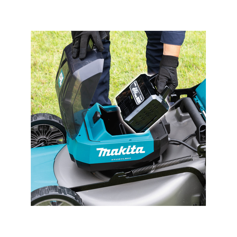 LM003JB101 MAKITA Masina de tuns gazon 48cm cu acumulator Li-Ion 64V, 10Ah