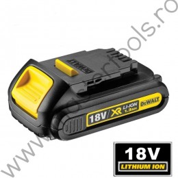 Acumulator glisant XR Li-Ion de 18 V DEWALT DCB185