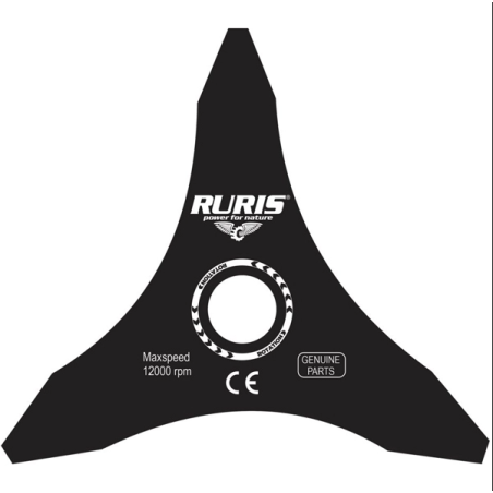 ps309-1-40 RURIS Disc pentru tuns iarba, 3 taisuri