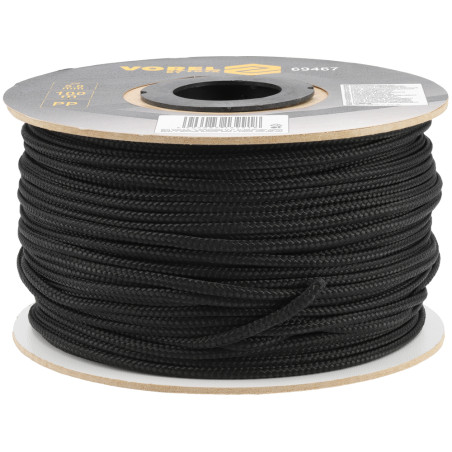 69467 VOREL Cordelina PP 5 mm, 100 m, negru