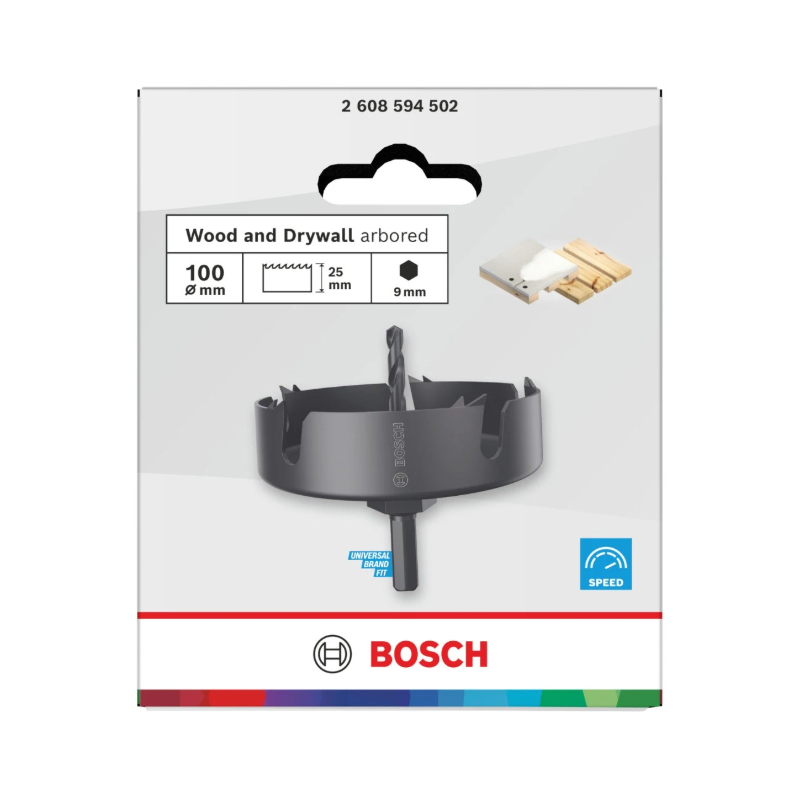 2608594502 BOSCH Carota bimetal, pentru lemn / gips-carton, 100 x 27 mm