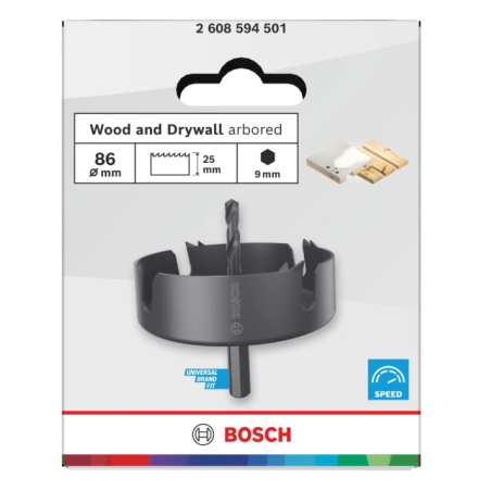 2608594501 BOSCH Carota bimetal, pentru lemn / gips-carton, 86 x 27 mm