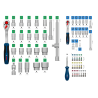1600A03AD0 BOSCH Set de tubulare de 1/4” + 1/2”, 80 piese