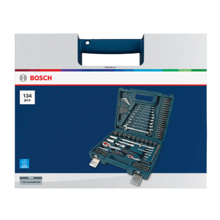 1600A03AL1 BOSCH Set mixt de scule manuale, 134 piese
