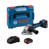 06019N4002 BOSCH GWS18V-11S Polizor unghiular 2 X GBA Li-Ion 18V 5Ah, 125mm, L-BOXX